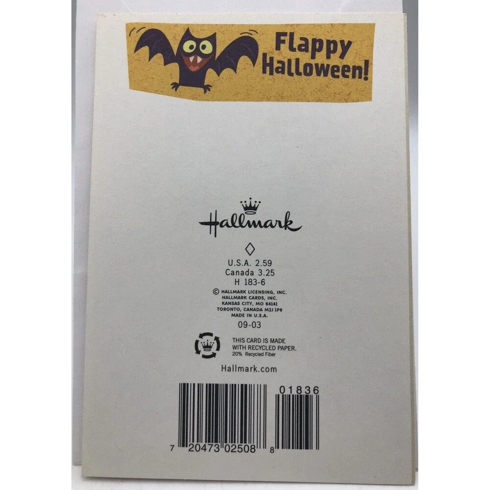 Flappy Halloween Card Hallmark Greeting Scary ￼Blood Sucking Friends Mortgage